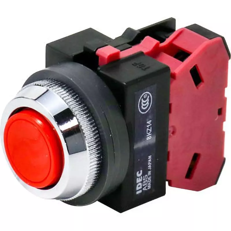 IDEC Diameter 25 Tws Series Push Button Switch (Flat Type) 1B Non-Illuminated , Abs101Nr