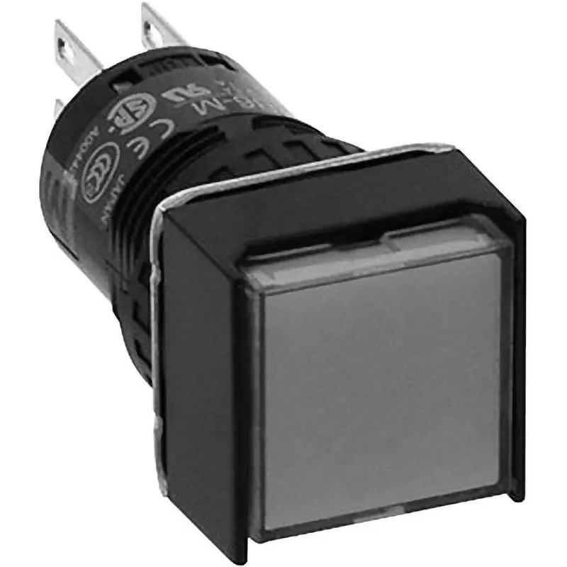 IDEC A6 Series Push Button Switch (Square) 2C Non-Illuminated , Ab6Q-M2Lr