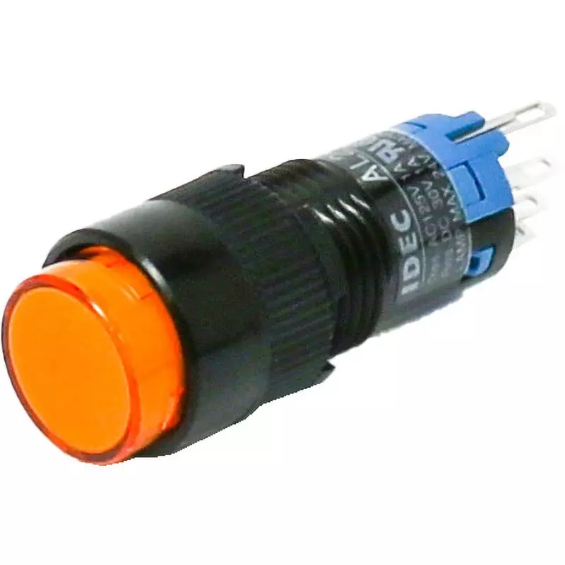 IDEC A2 Series Illuminated Push Button Switch (Round Type) 12 Mm Mounting Hole Diameter, Al2M-A11A
