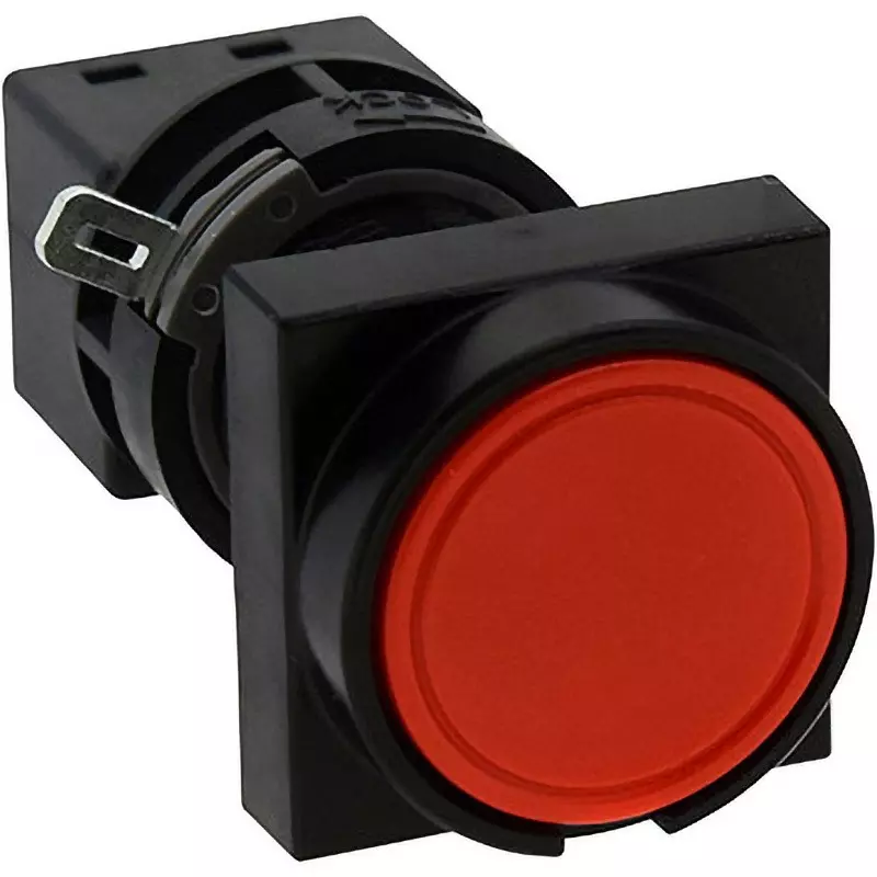 IDEC Pushbutton Switch Flat (Rounded) 1C Soldering Tab Terminal Non-Illuminated, Ha3B-M1C1R
