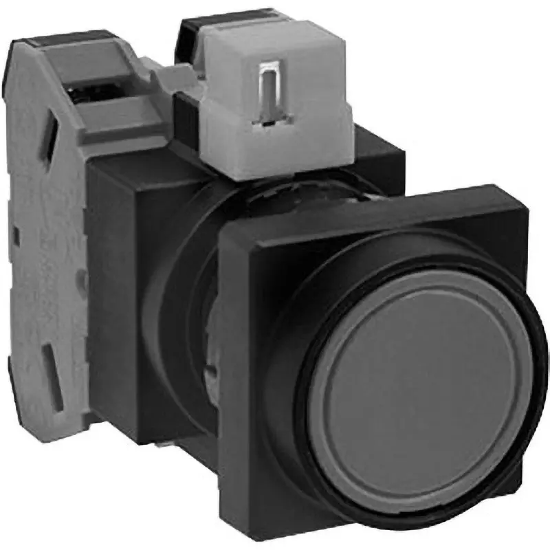 IDEC Hw Series Pushbutton Switch Rounded Round Type 1A Screw Terminal Red, Hw3B-M110R