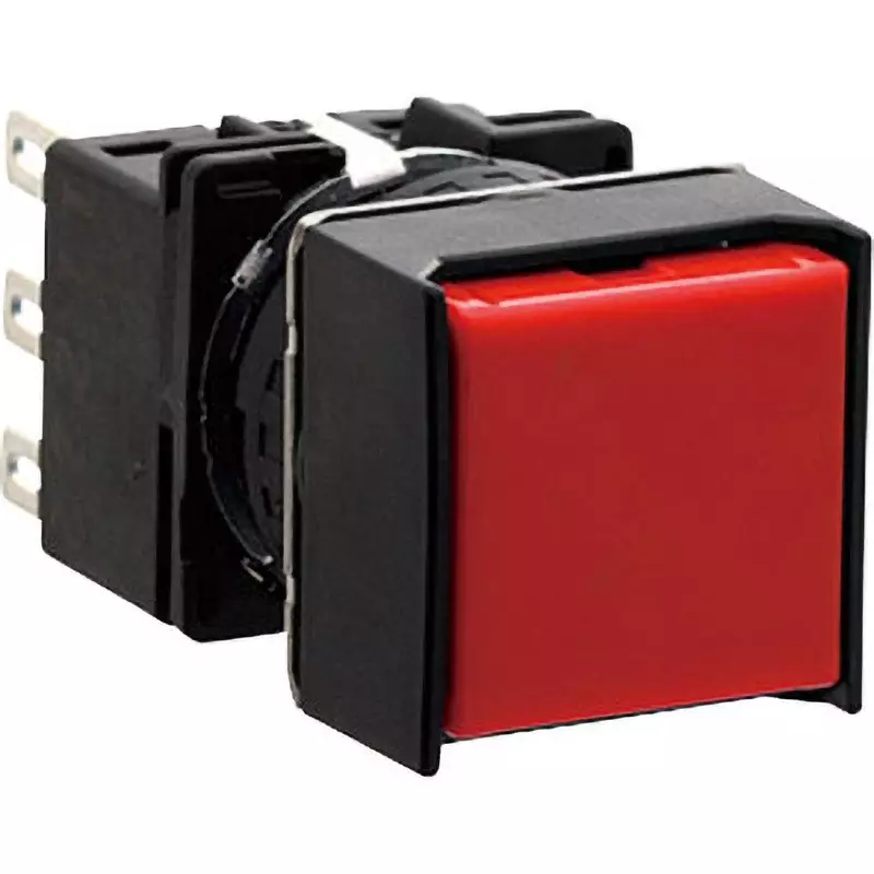 IDEC Lb Series Push Button Switch Regular Φ18 Mm Bezel Gold ContACts, Lb2B-M1T1Vr