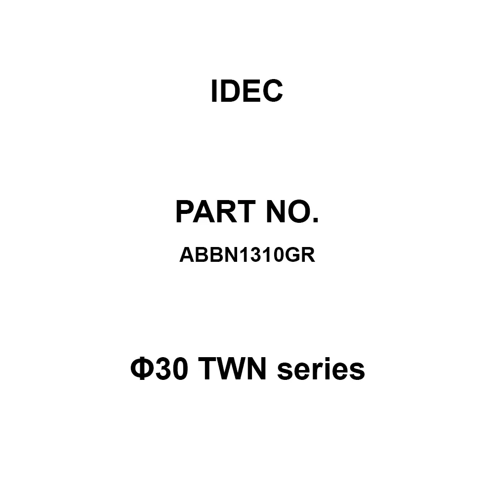 IDEC Φ30 TWN Series 1A M3.5 Screw Terminal 600 V, ABBN1310GR