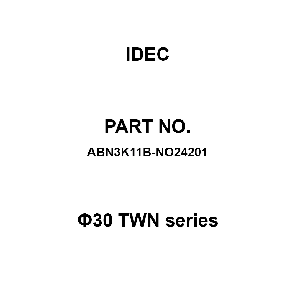 IDEC Φ30 TWN Series 1A1B M3.5 Screw Terminal 600 V, ABN3K11B-NO24201