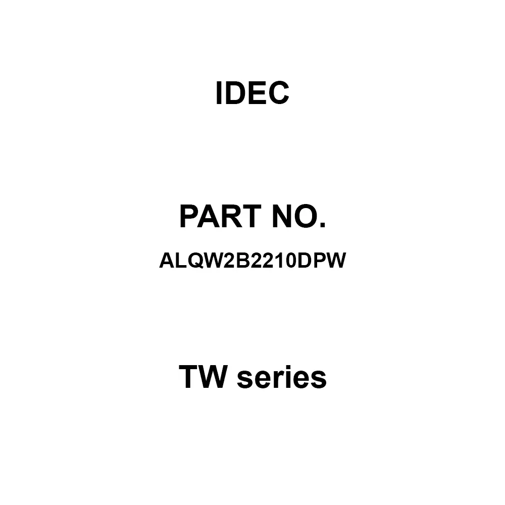 IDEC TW Series 1A M3.5 Screw Terminal 600 V, ALQW2B2210DPW