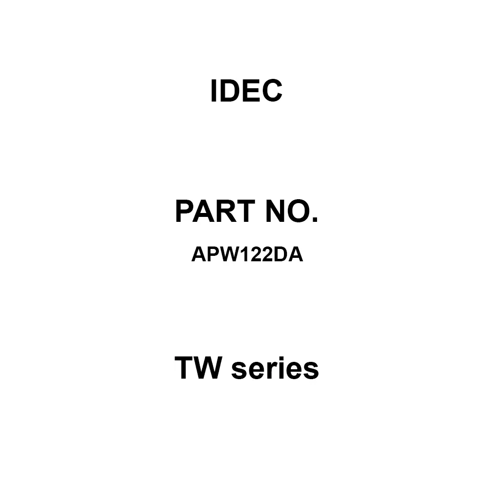 IDEC TW Series 600 V M3.5 Screw Terminal 100 MΩ or more (DC500V mega), APW122DA