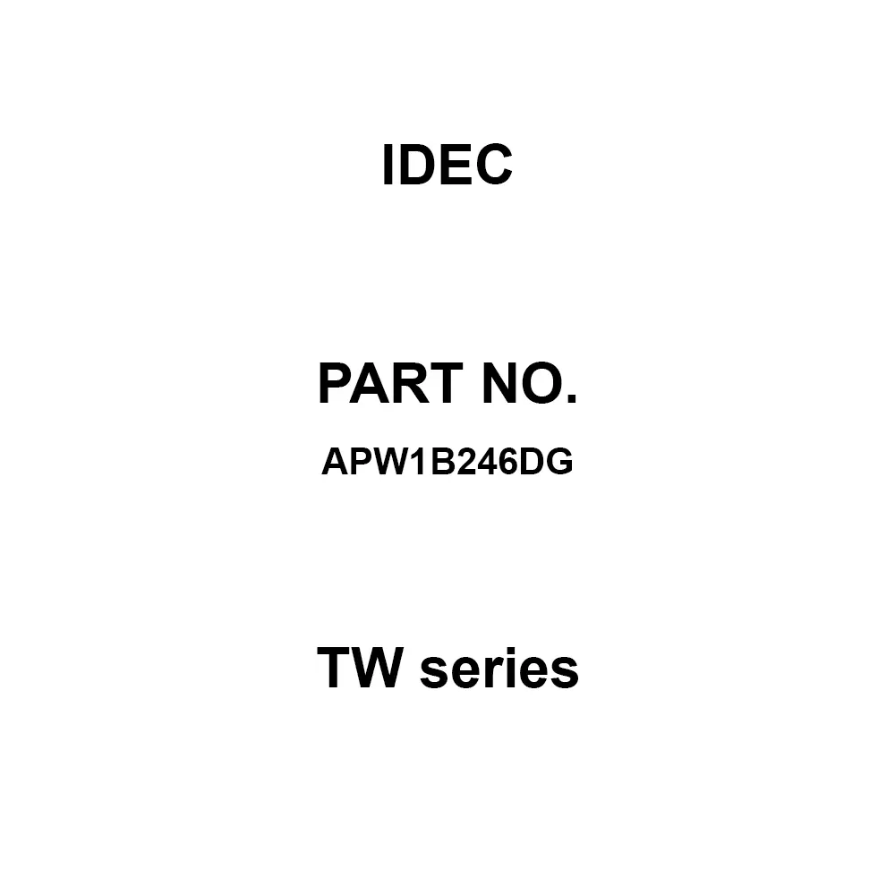 IDEC TW Series 600 V M3.5 Screw Terminal 100 MΩ or more (DC500V mega), APW1B246DG