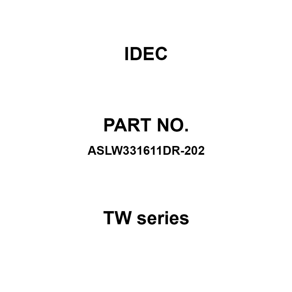 IDEC TW Series 1A1B M3.5 Screw Terminal 600 V, ASLW331611DR-202