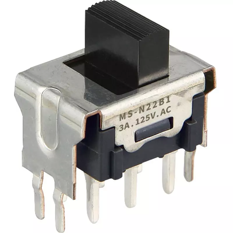 NKK SWITCHES Slide Switch 2 Pole, MS-N23B1A