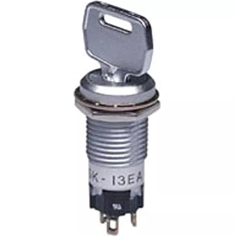 NKK SWITCHES Ultra-Compact Key Lock Switch 1 Pole, SK-13EAS1