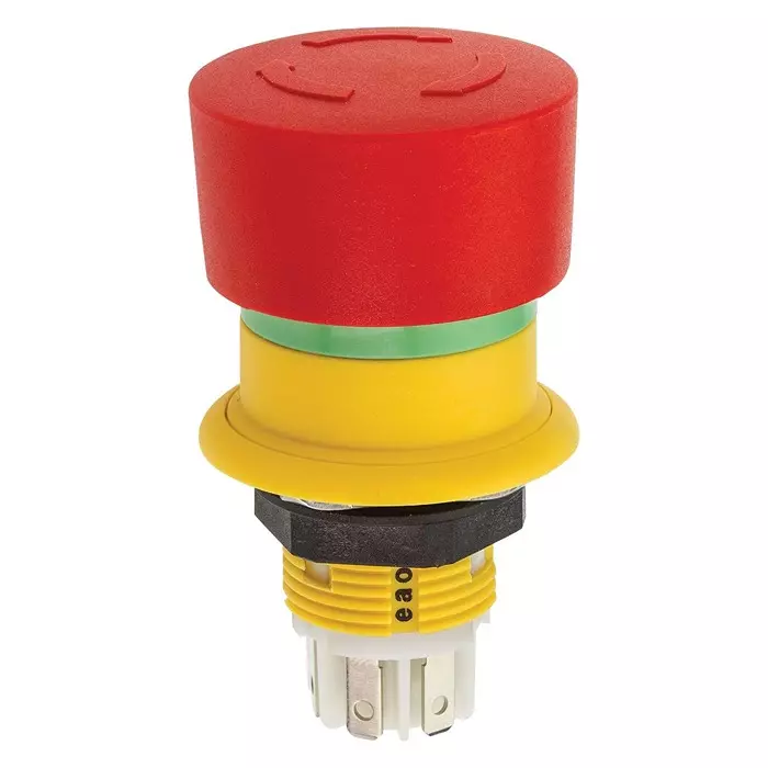 EAO EMERGENCY STOP SW, SPST-NC, 5A, 250VAC, 61-6441.4047