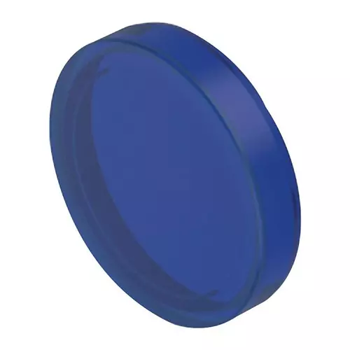 EAO ROUND LENS, BLUE, PLASTIC, 704.602.6