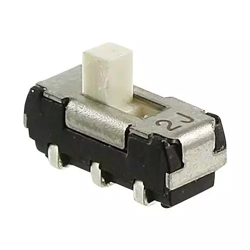 NIDEC COMPONENTS SLIDE SWITCH, DPDT, 0.2A, 12VDC, SMD, CL-SB-22A-01T (Pack of 10)
