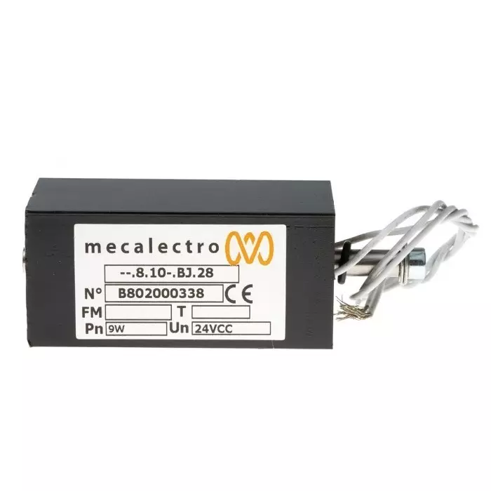 Mecalectro Solenoid Interlock Switch Power to Lock 24 V DC, 8 10 BJ 28