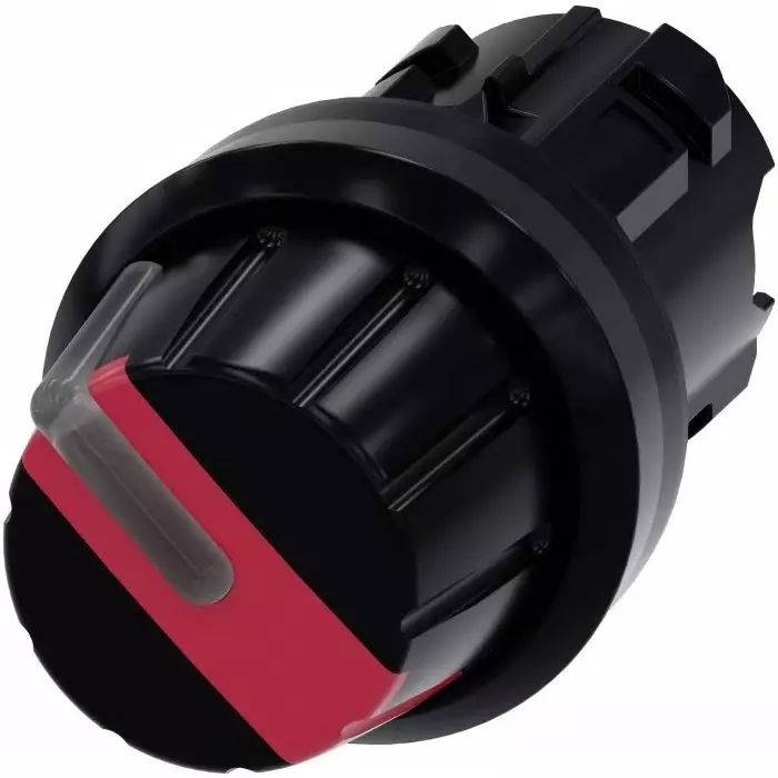 Siemens SIRIUS ACT 3SU10 Series 2 Position Selector Switch Head, 22mm Cutout, 3SU1002-2AF20-0AA0