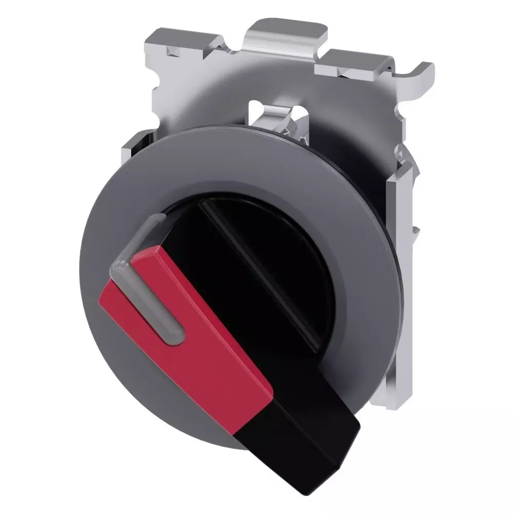 Siemens SIRIUS ACT 3SU10 Series 2 Position Selector Switch Head, 30mm Cutout, 3SU1062-2EF20-0AA0