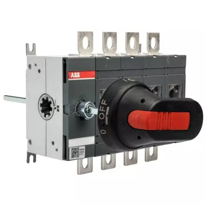 ABB OT Pole Base Mounting Switch Disconnector - 200A Maximum Current, 200kW Power Rating, IP65, 1SCA022713R4930 OT200E04P