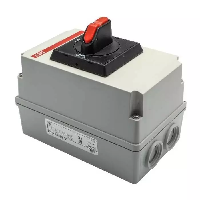 ABB 2P Pole Base Mounting Isolator Switch - 16A Maximum Current, IP65, OTDCP16S11M1SCA125129R1001