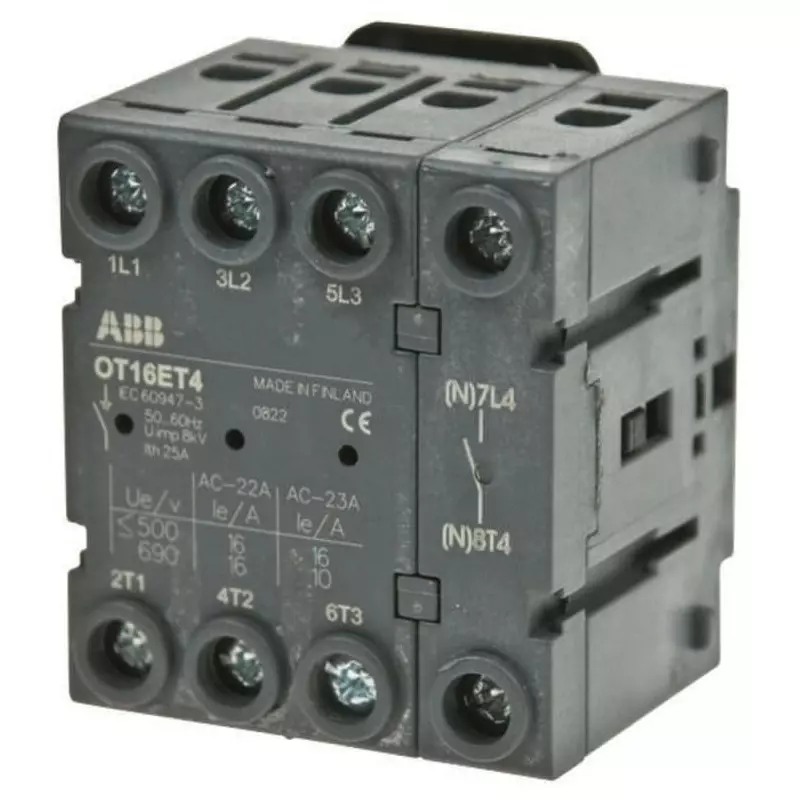 ABB 4P Pole Panel Mount Isolator Switch - 100A Maximum Current, 37kW Power Rating, IP20, OT100FT4N21SCA105031R1001