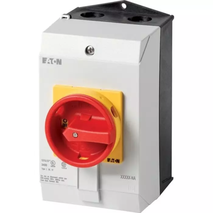 EATON 3 Pole Surface Mount Isolator Switch - 32A Maximum Current, IP65, 255894 P1-32/I2/SVB/HI11-NA