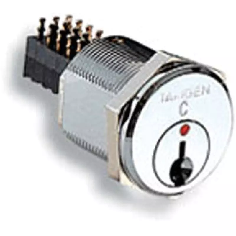 TAKIGEN Small Operator Key Switch Chrome Plating, S-25-OP-5