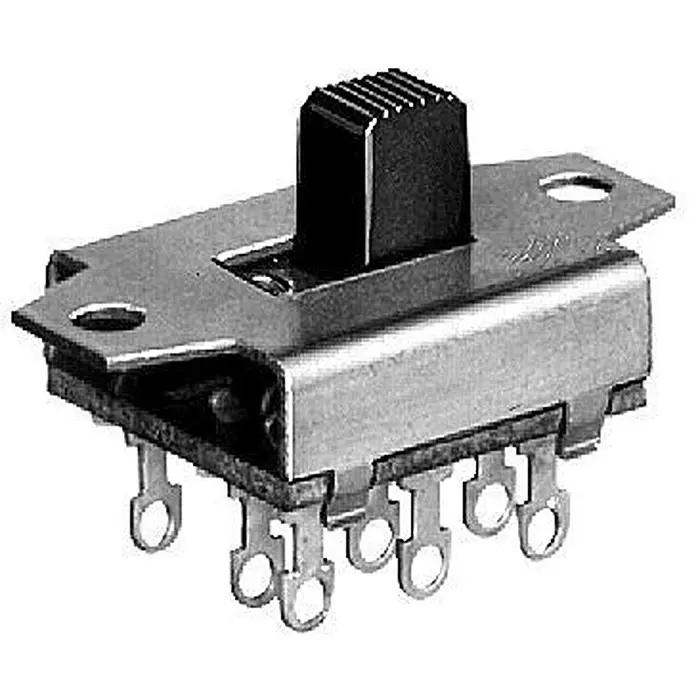 SWITCHCRAFT/CONXALL Slide Switch Panel Mount, 50209LX