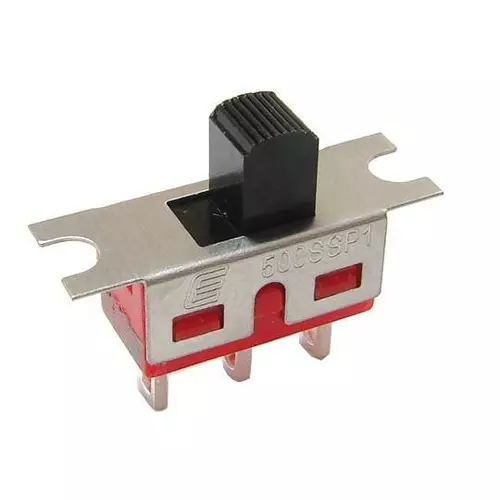 E-SWITCH Slide Switch Through Hole Mount 2 & 5 Amp, 500SSP1S1M7QEB