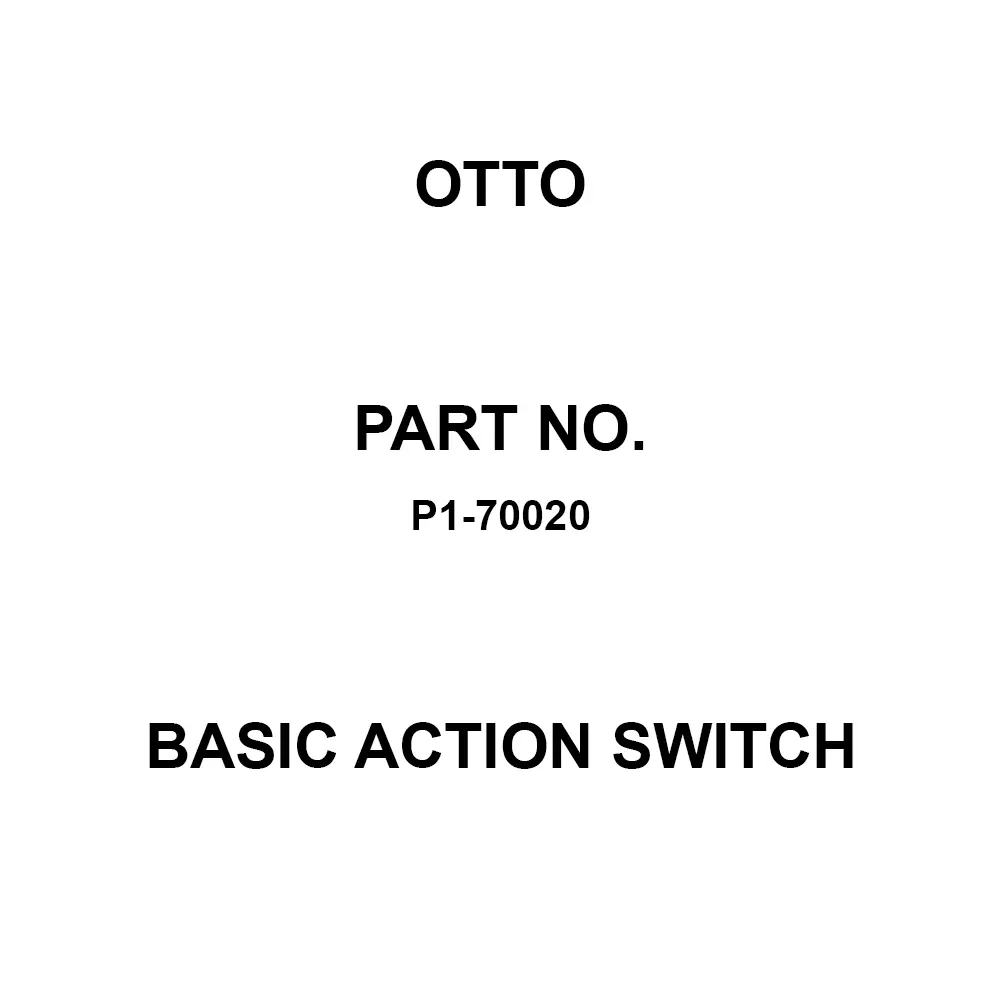 Otto Momentary Basic Action Switch 10 Amp PCB Mount, P1-70020
