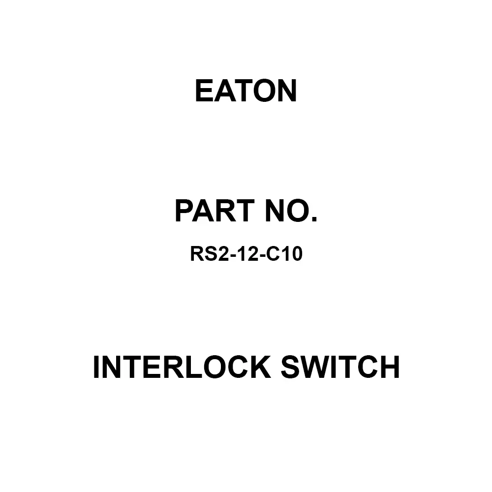 EATON Interlock Switch Screw Termination, RS2-12-C10