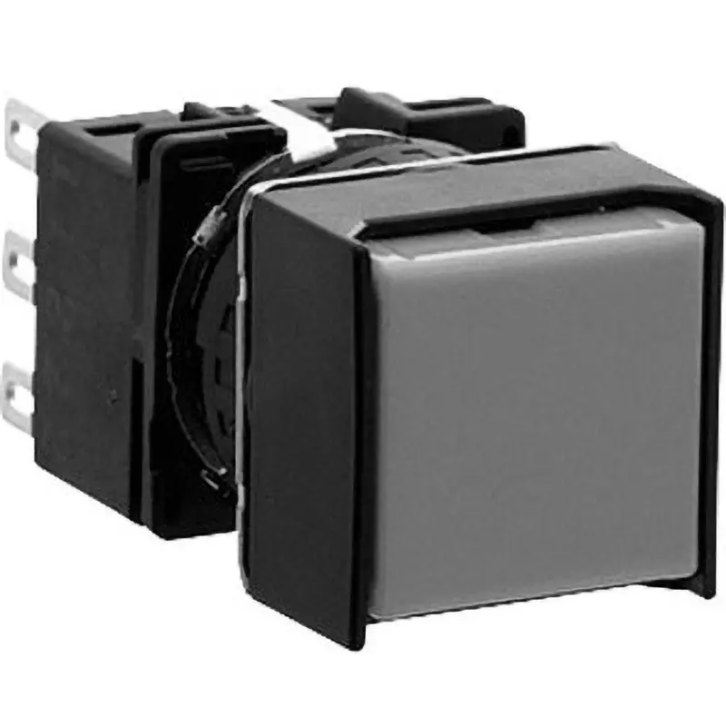 IDEC Lb Series Push Button Switch Regular Φ18 Mm Bezel Silver ContACts, Lb2B-A1T5Lg