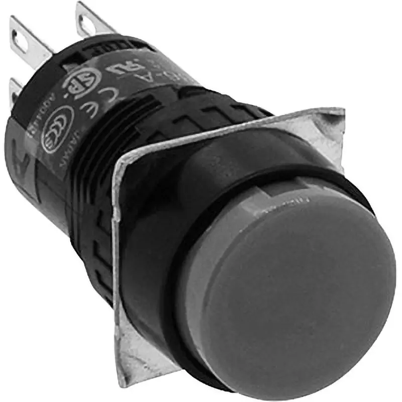 IDEC A6 Series Push Button Switch (Round Protrusion Type) 1C Non-Illuminated , Ab6M-A1Ps