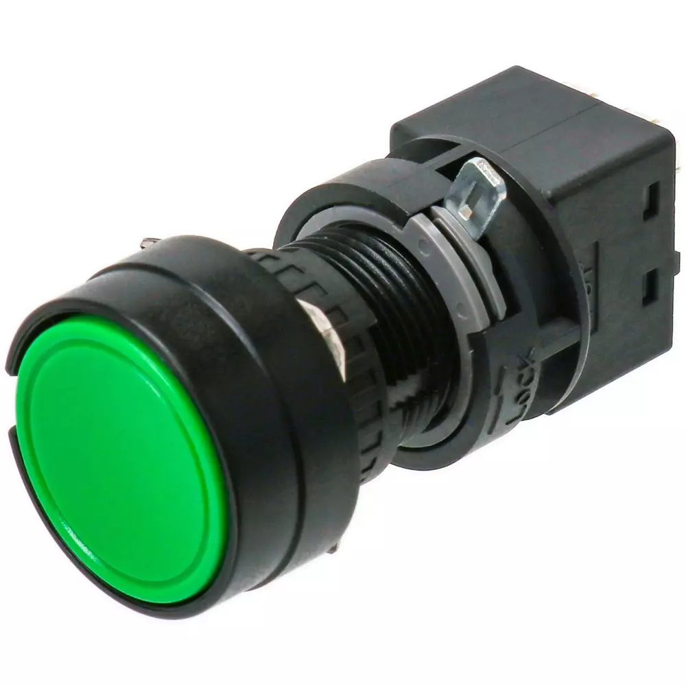 IDEC Push Button Switch Flat Type (Round Type) 1C Non-Illuminated , Ha1B-M1C5G