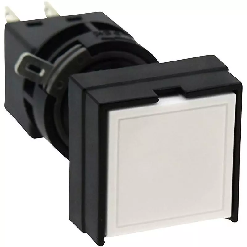 IDEC Push Button Switch Flat Type (Square Type) 1C Non-Illuminated , Ha2B-M1C1W