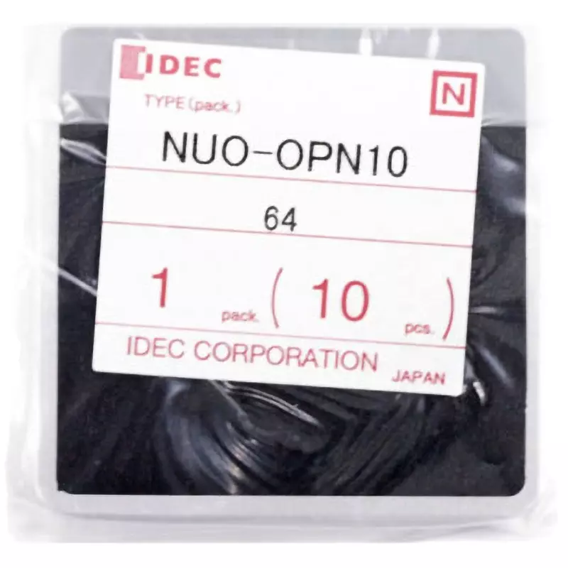 IDEC Nuo Type Aluminum Nameplate for For UC type cam switch only, NUO-0PN10 (Set of 10 Pcs)