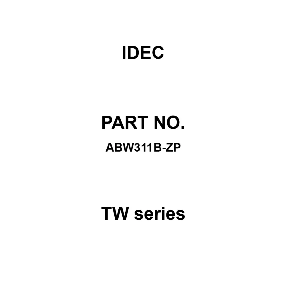 IDEC TW Series 1A1B M3.5 Screw Terminal 600 V, ABW311B-ZP