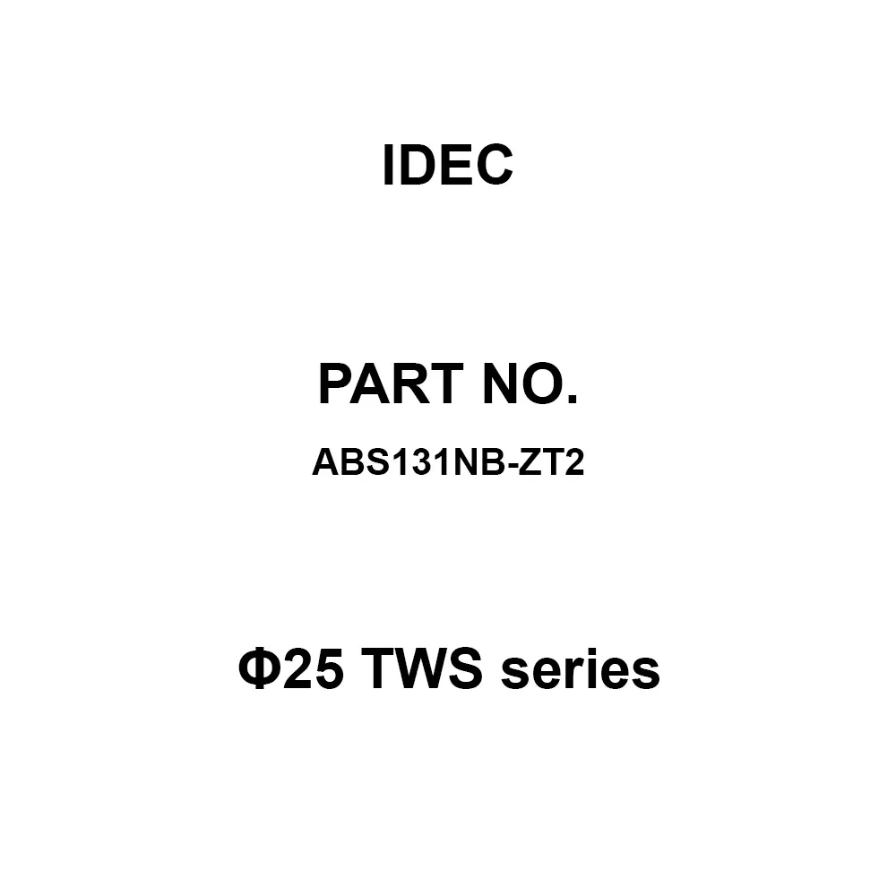IDEC Φ25 TWS Series 3A1B M3.5 Screw Terminal 600 V, ABS131NB-ZT2