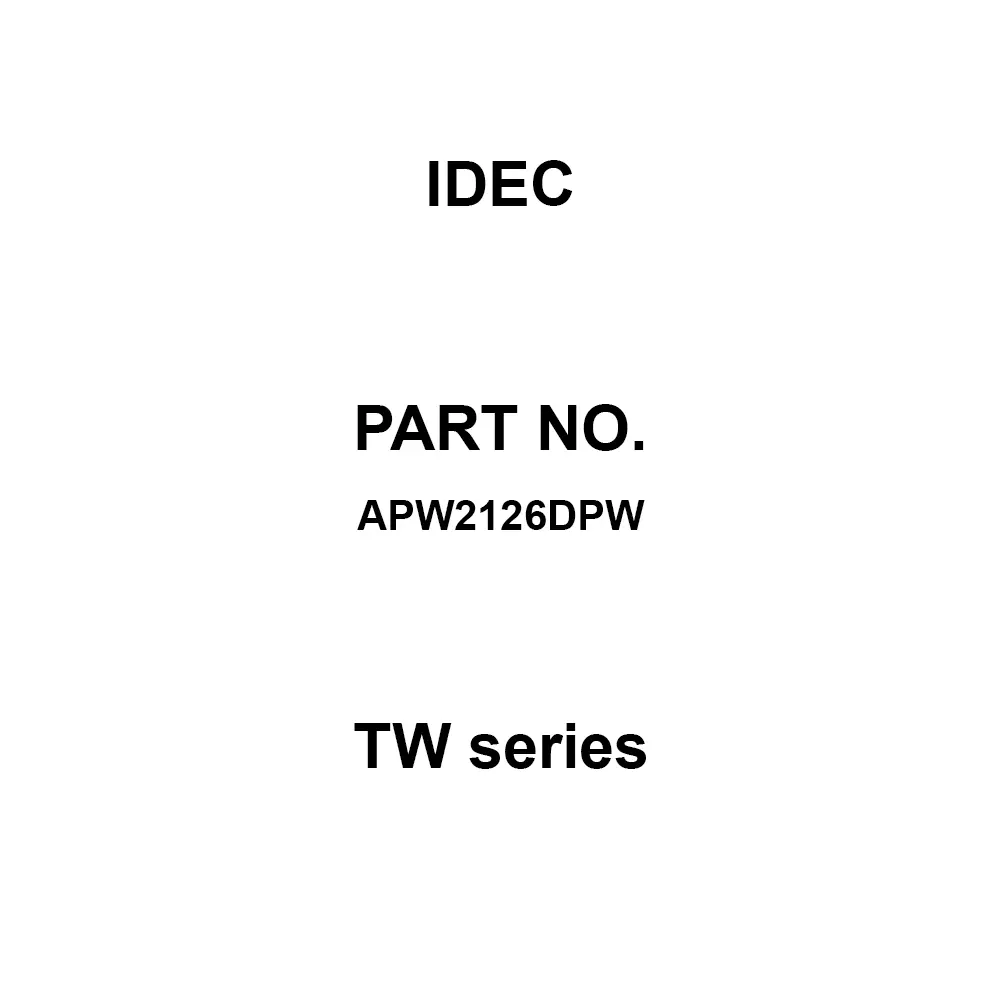 IDEC TW Series 600 V M3.5 Screw Terminal 100 MΩ or more (DC500V mega), APW2126DPW