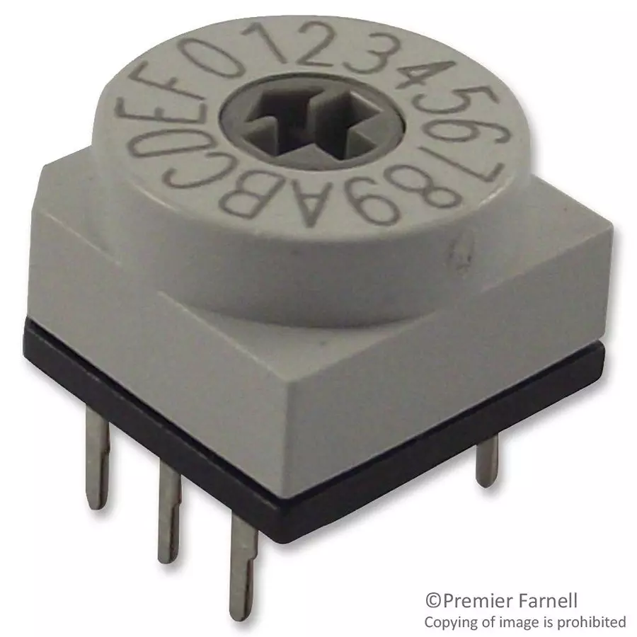 APEM SWITCH, HEX, HORIZ, PT65703