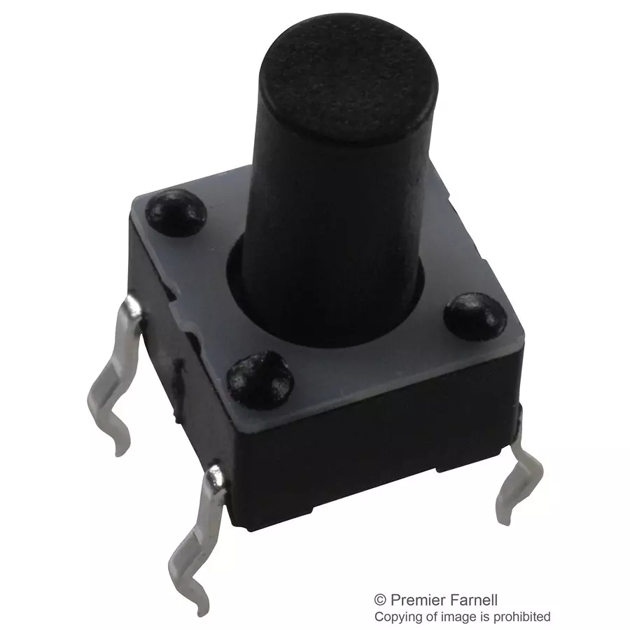 APEM SWITCH, TACTILE SPST, 50mA, THROUGH HOLE, MJTP1230B