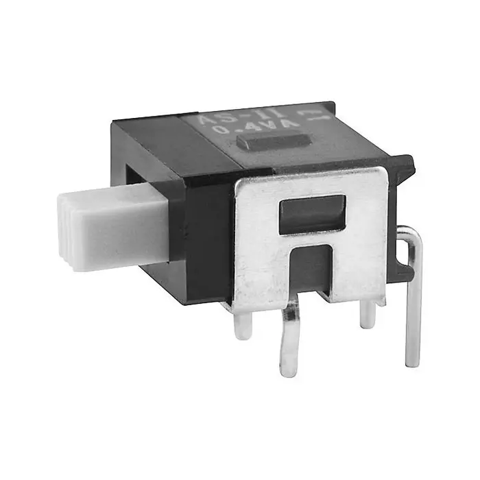 NKK SWITCHES SLIDE SWITCH, SPST, 0.4VA, 28V, PCB, AS11CH