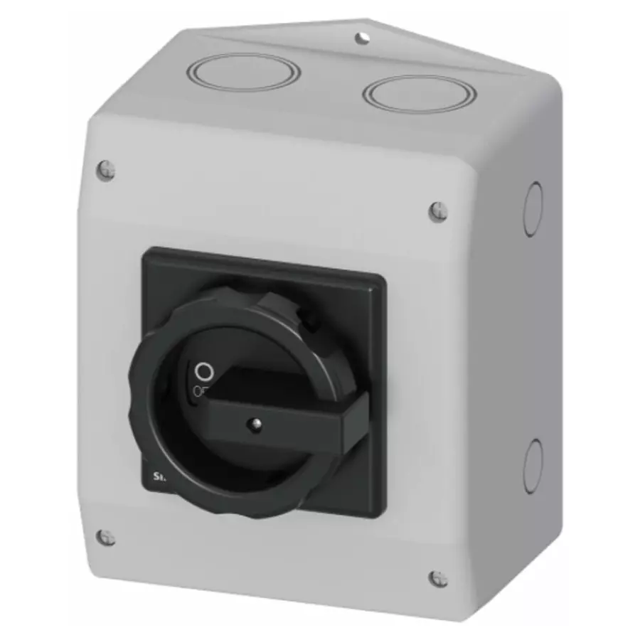 Siemens 3P Pole Panel Mount Non-Fused Switch Disconnector - 63A Maximum Current, 22kW Power Rating, IP65, 3LD2565-1GP51