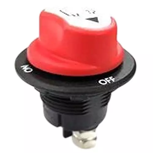 Shin Chin Panel Mount Battery Switch SPST Non-Illuminated 100 Amp, A23-7A