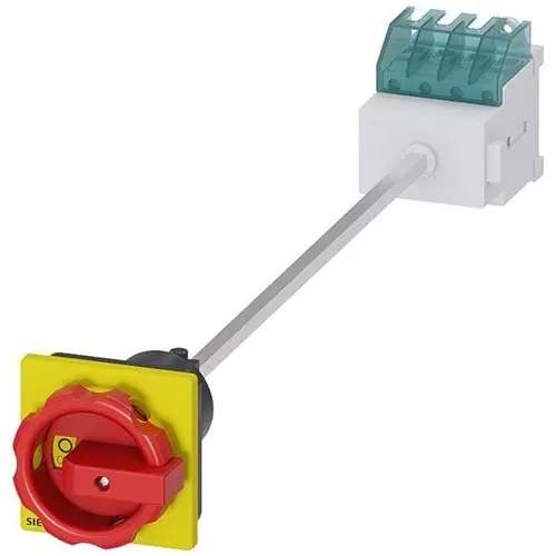 Siemens Panel Mount Discon Switch 3PST Non-Illuminated 16 Amp, 982-3LD20130TK53