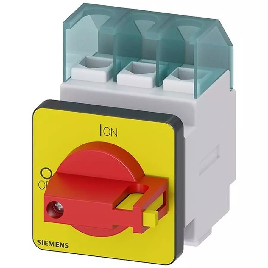 Siemens Panel Mount Discon Switch 3PST Non-Illuminated 32 Amp, 982-3LD22220TK13