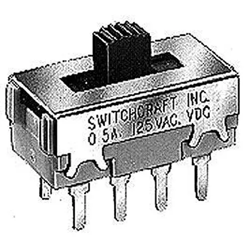 SWITCHCRAFT/CONXALL Slide Switch Through Hole Mount, C56313L2X