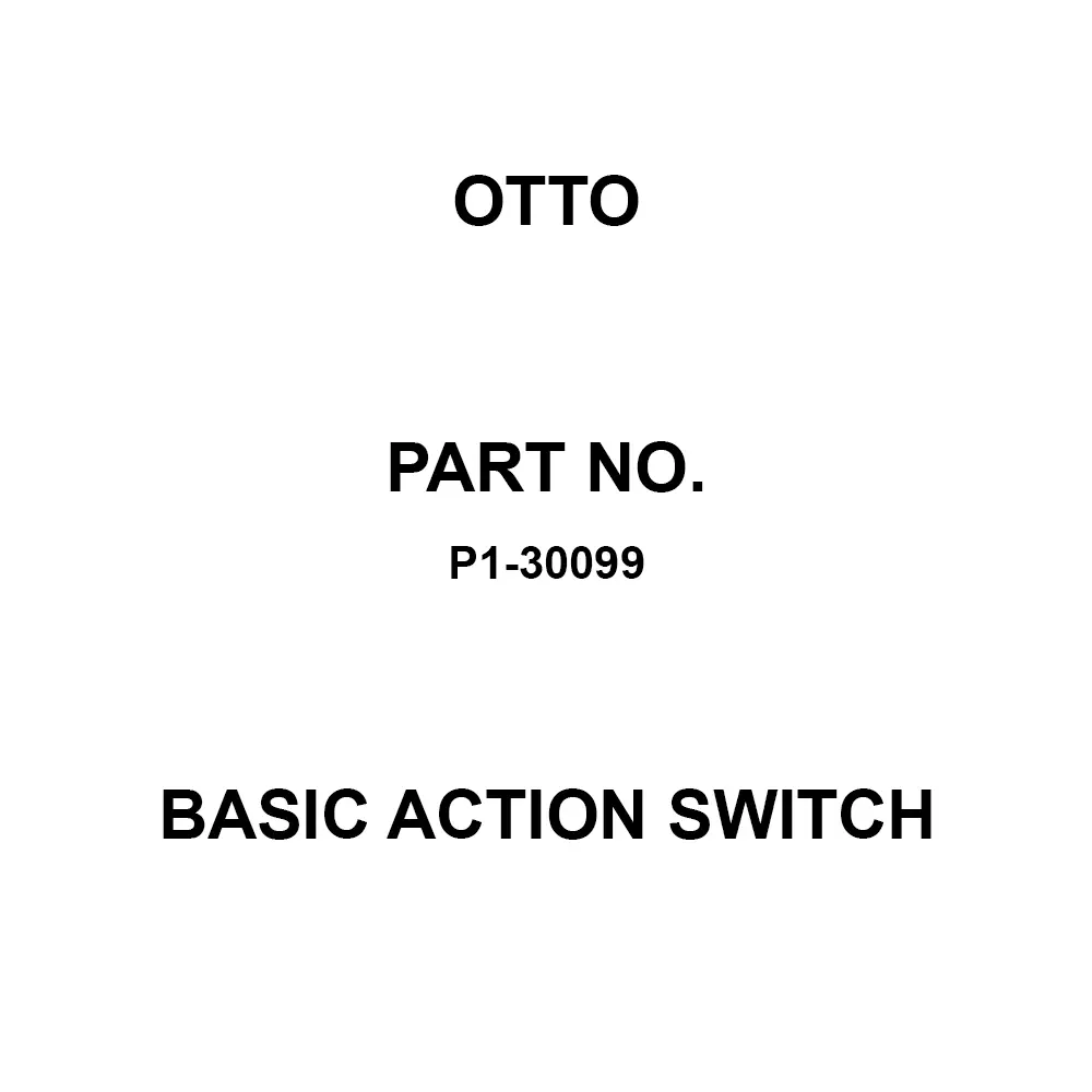 Otto Momentary Basic Action Switch 10 Amp PCB Mount, P1-30099
