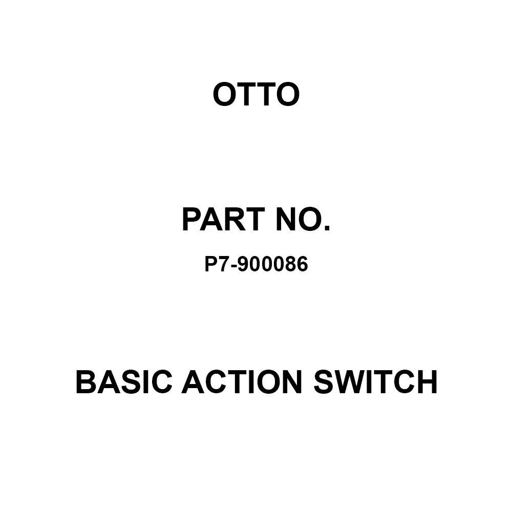 Otto Subminiature Basic Action Switch 3 Amp PCB Mount, P7-900086