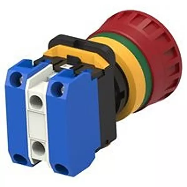 ALCOSWITCH - TE CONNECTIVITY E-STOP SWITCH, DPST-NO, 10A, 24VAC, PBES22L20HR