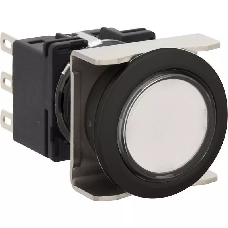 IDEC Pushbuttons Spdt B 50 Mω Or Less (Initial Value) Φ22 Mm Bezel White, Lb6B-M1T1W