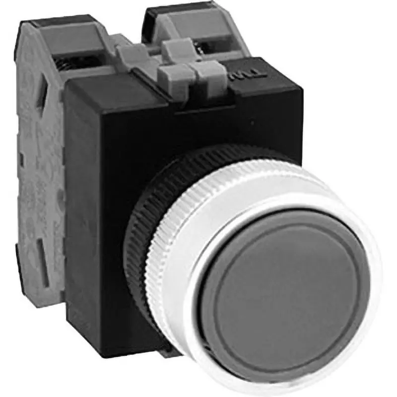 IDEC Diameter 22 Tw Series Push Button Switch Flat Type 2B Screw Terminal Blue, Abw102S